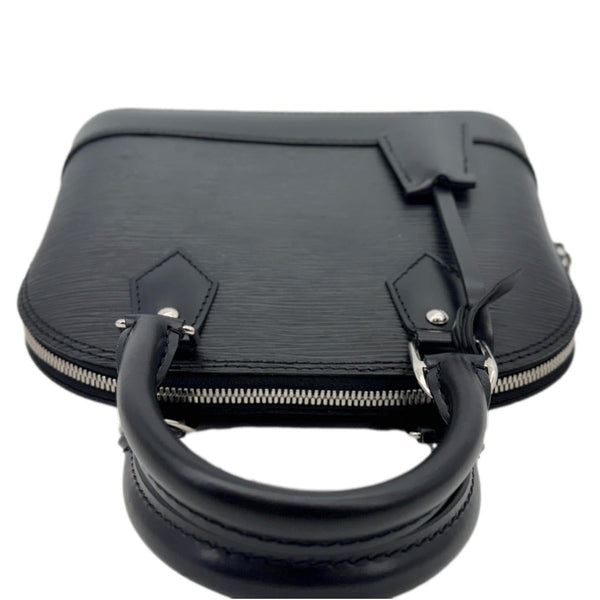 LOUIS VUITTON Alma BB Jacquard Epi Leather Crossbody Bag Black