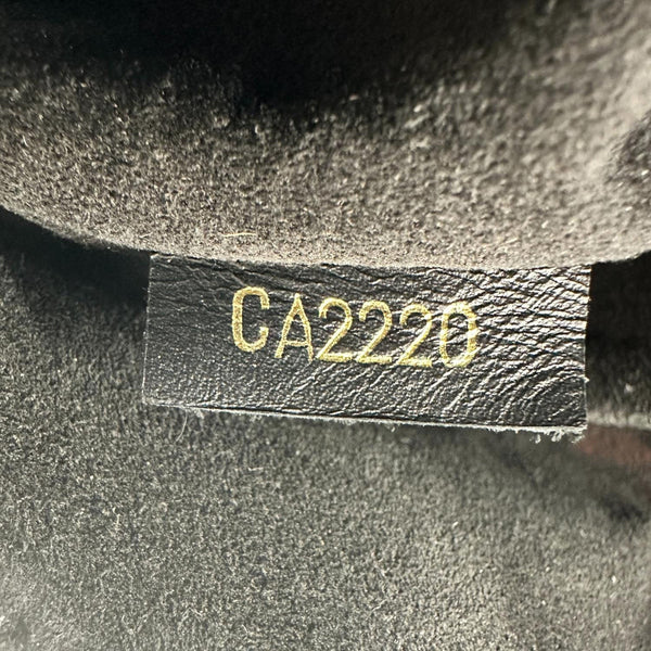 LOUIS VUITTON V BB Monogram Empreinte Tote Shoulder Bag Navy Blue