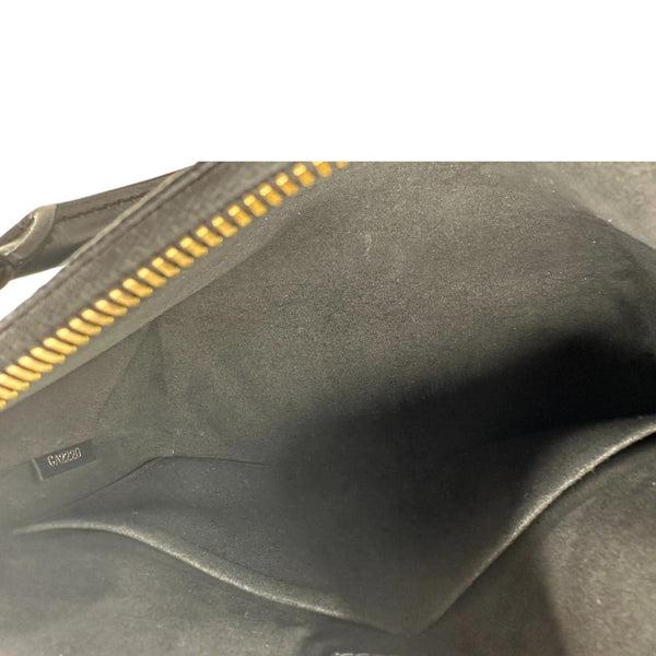 LOUIS VUITTON V BB Monogram Empreinte Tote Shoulder Bag Navy Blue