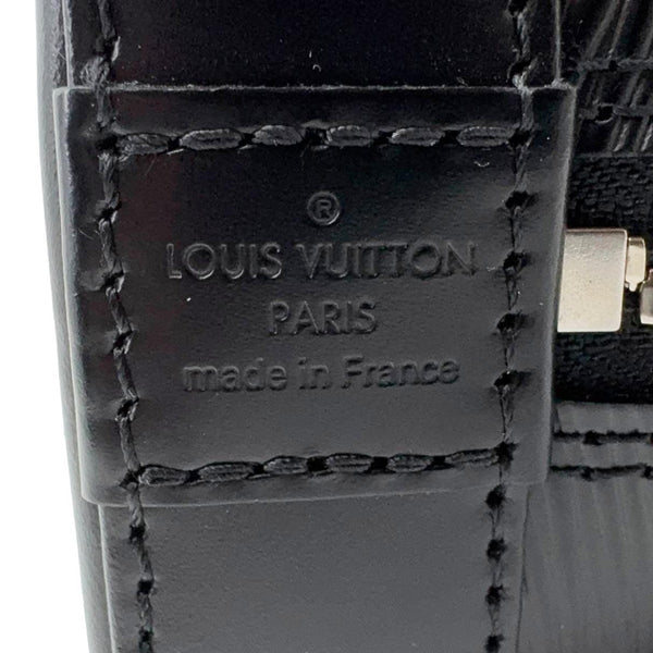 LOUIS VUITTON Alma BB Jacquard Epi Leather Crossbody Bag Black