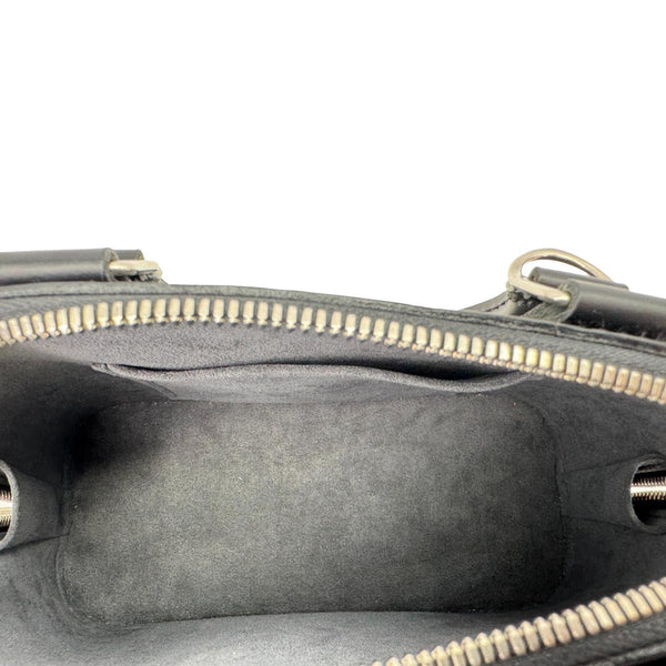 LOUIS VUITTON Alma BB Jacquard Epi Leather Crossbody Bag Black