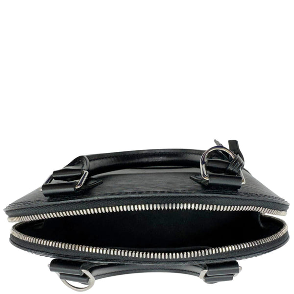 LOUIS VUITTON Alma BB Jacquard Epi Leather Crossbody Bag Black