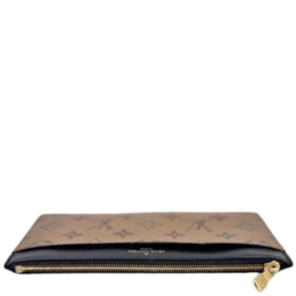 LOUIS VUITTON Slim Purse Monogram Reverse Canvas Wallet Brown