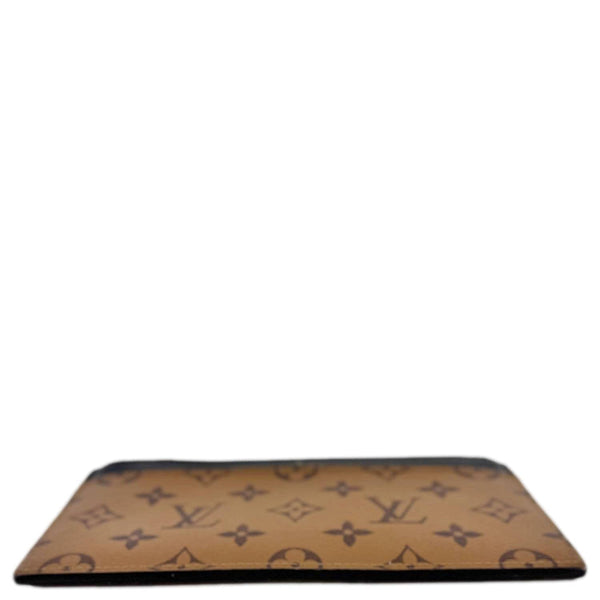 LOUIS VUITTON Slim Purse Monogram Reverse Canvas Wallet Brown
