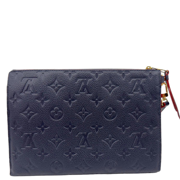 LOUIS VUITTON Melanie MM Monogram Empreinte Pochette Marine Rouge