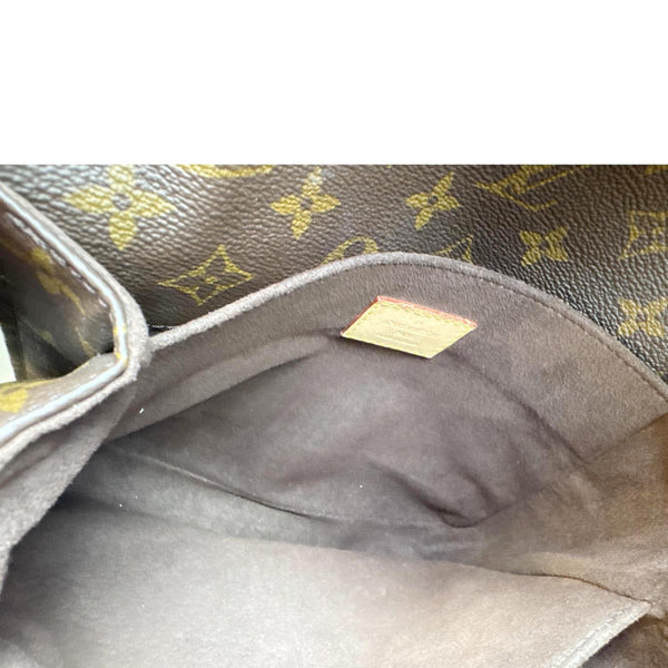 LOUIS VUITTON Metis Pochette Monogram Canvas Crossbody Bag Brown