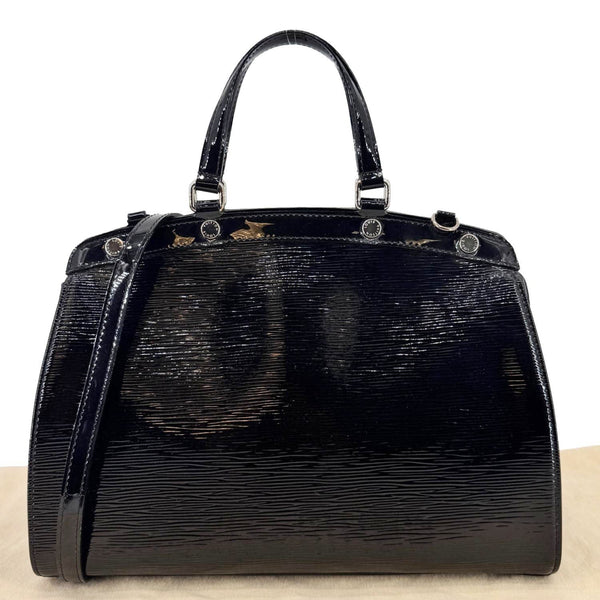 LOUIS VUITTON Brea MM Electric Epi Leather Shoulder Bag Black