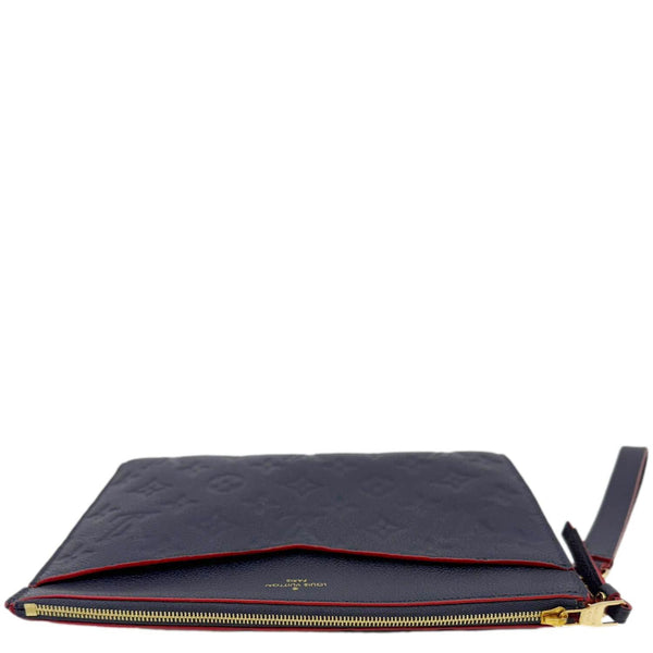 LOUIS VUITTON Melanie MM Monogram Empreinte Pochette Marine Rouge