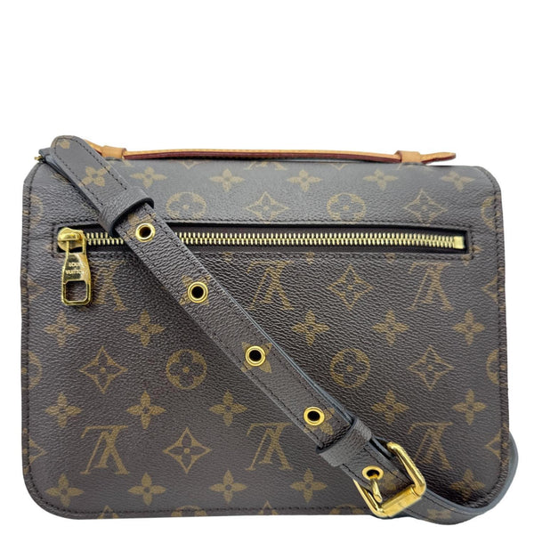 LOUIS VUITTON Metis Pochette Monogram Canvas Crossbody Bag Brown