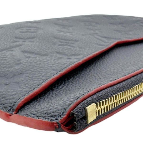 LOUIS VUITTON Melanie MM Monogram Empreinte Pochette Marine Rouge