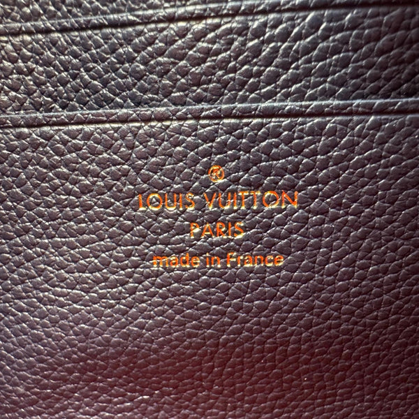 LOUIS VUITTON Melanie MM Monogram Empreinte Pochette Marine Rouge