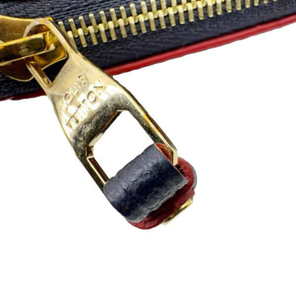 LOUIS VUITTON Melanie MM Monogram Empreinte Pochette Marine Rouge