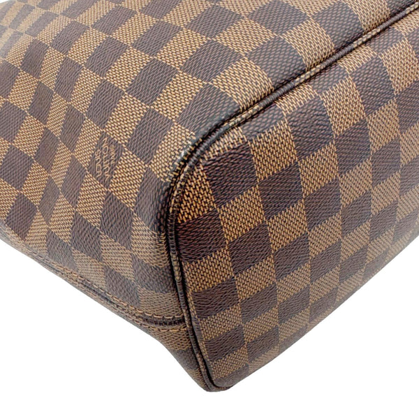 LOUIS VUITTON Neverfull MM Damier Ebene Shoulder Bag Brown