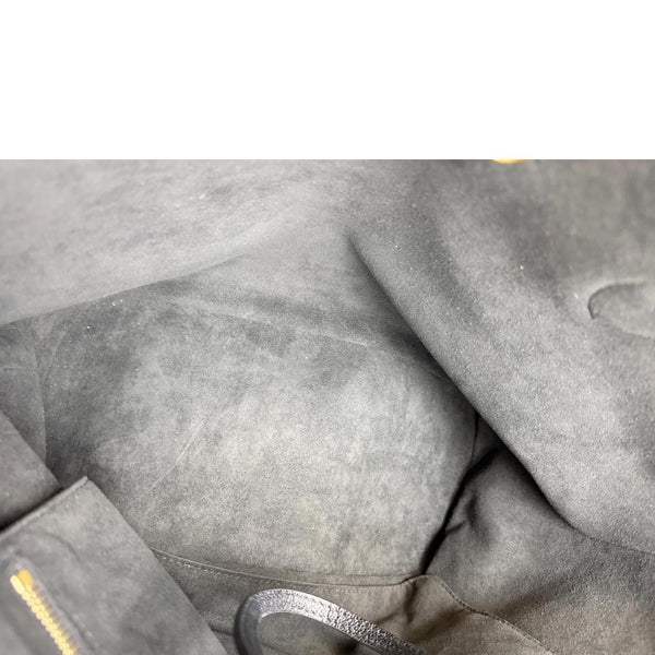 LOUIS VUITTON Neverfull MM Monogram Empreinte Leather Shoulder Bag Bicolor