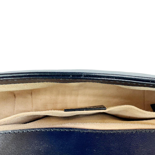 GUCCI Marmont Matelasse Mini Leather Crossbody Bag Black 446744