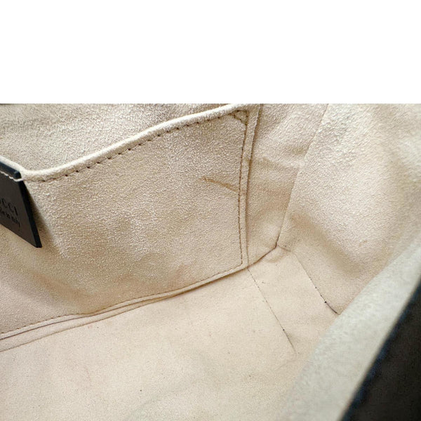 GUCCI Marmont Matelasse Mini Leather Crossbody Bag Black 446744