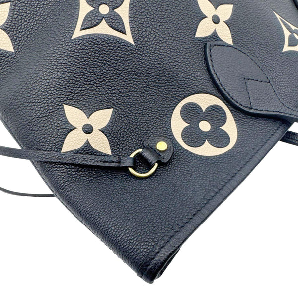 LOUIS VUITTON Neverfull MM Monogram Empreinte Leather Shoulder Bag Bicolor