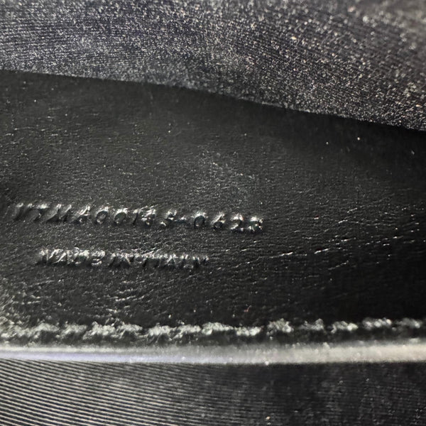 YVES SAINT LAURENT Envelope Medium Grain De Poudre Leather Shoulder Bag Black