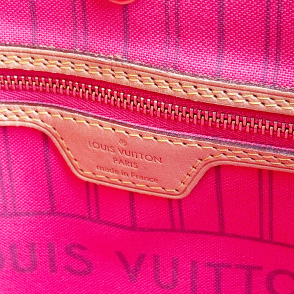 LOUIS VUITTON Neverfull MM V Monogram Canvas Tote Bag Brown