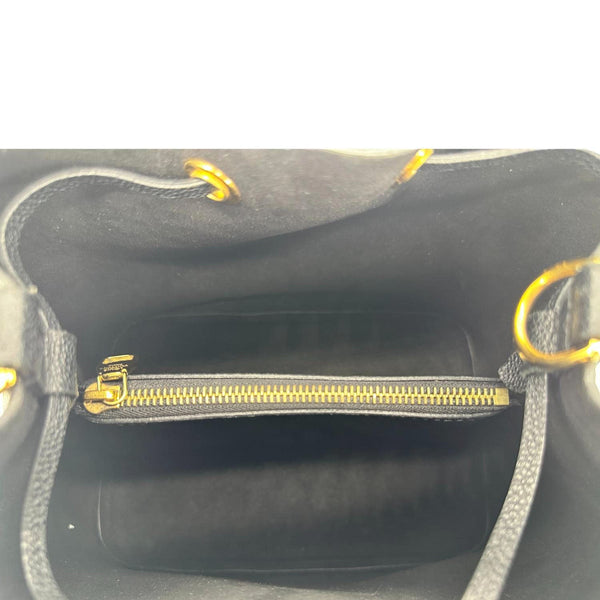 LOUIS VUITTON NeoNoe MM Monogram Empreinte Leather Shoulder Bag Black