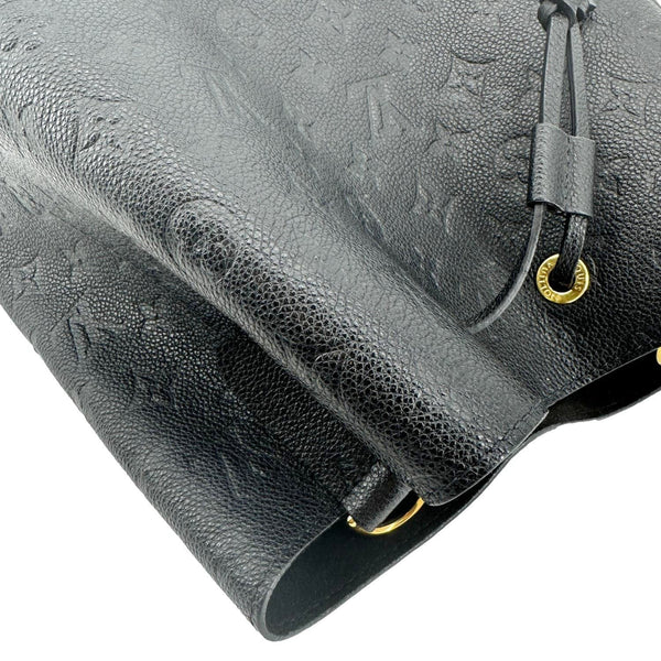 LOUIS VUITTON NeoNoe MM Monogram Empreinte Leather Shoulder Bag Black