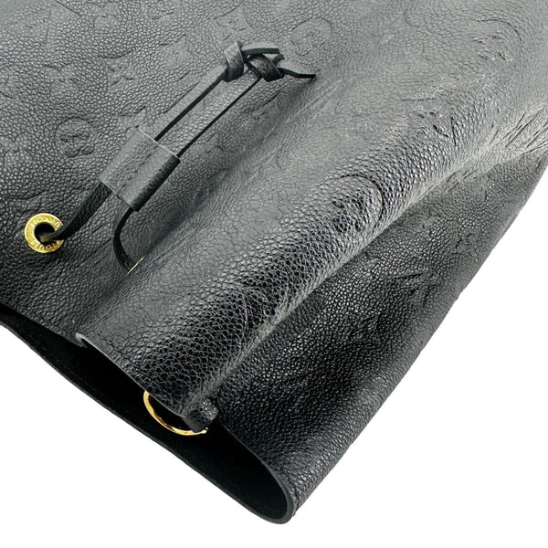 LOUIS VUITTON NeoNoe MM Monogram Empreinte Leather Shoulder Bag Black
