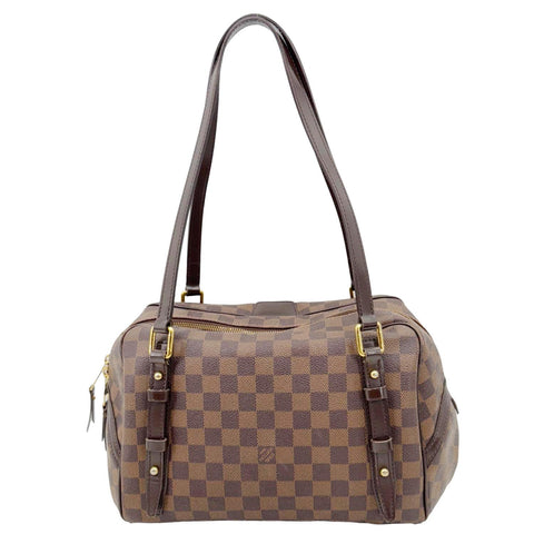 LOUIS VUITTON Rivington Damier Ebene Shoulder Bag Brown