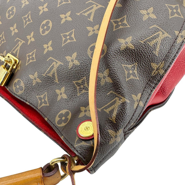 LOUIS VUITTON Gaia Monogram Canvas Shoulder Bag Cerise