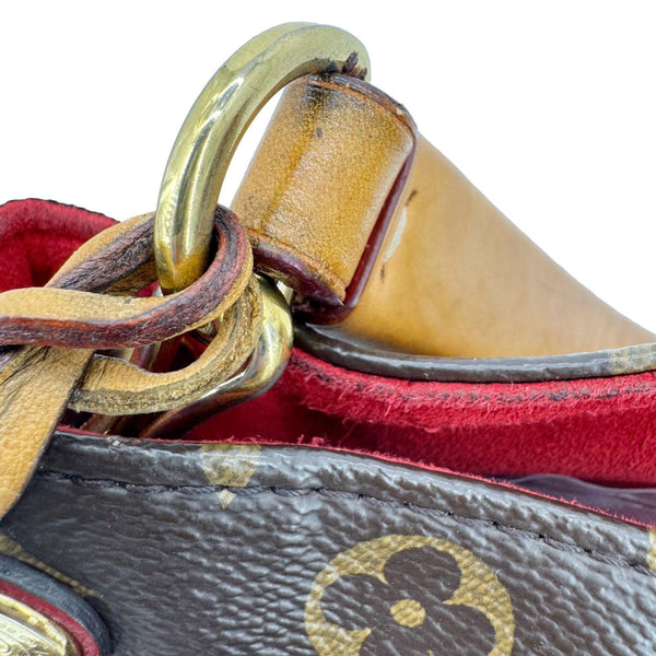 LOUIS VUITTON Gaia Monogram Canvas Shoulder Bag Cerise