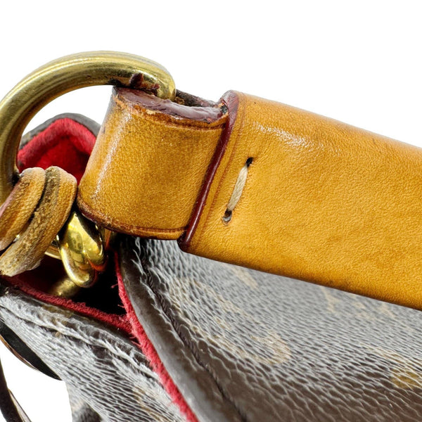 LOUIS VUITTON Gaia Monogram Canvas Shoulder Bag Cerise