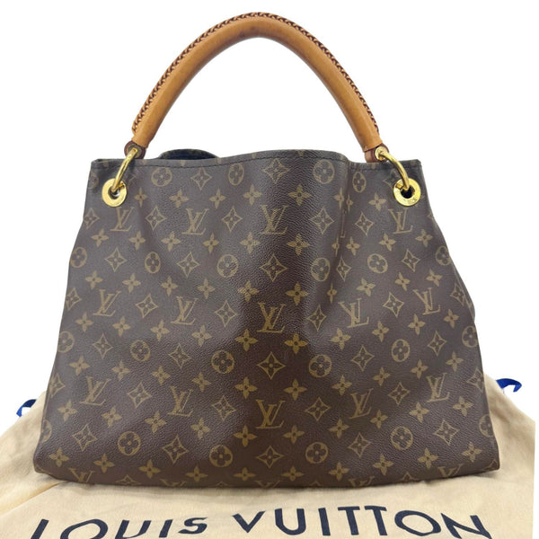 LOUIS VUITTON Artsy MM Monogram Canvas Hobo Bag Brown