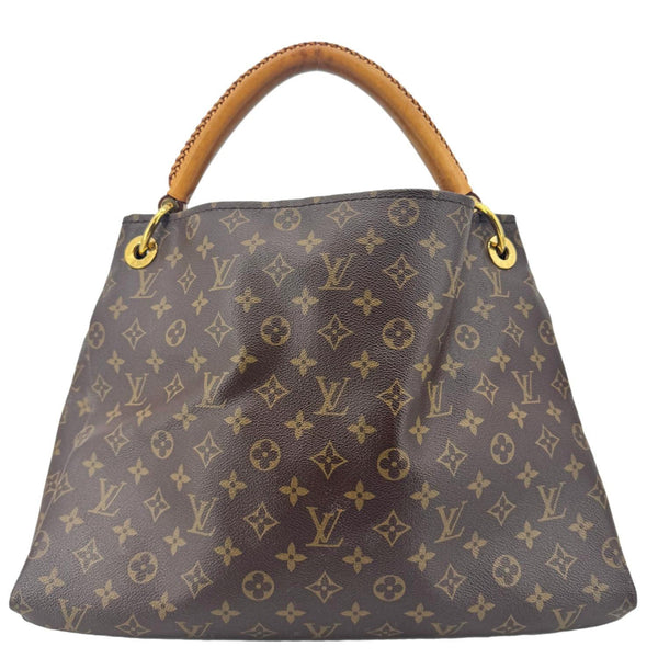LOUIS VUITTON Artsy MM Monogram Canvas Hobo Bag Brown
