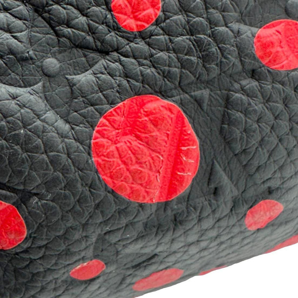 LOUIS VUITTON x Yayoi Kusama Keepall 50 Bandouliere Taurillon Monogram Travel Bag Black