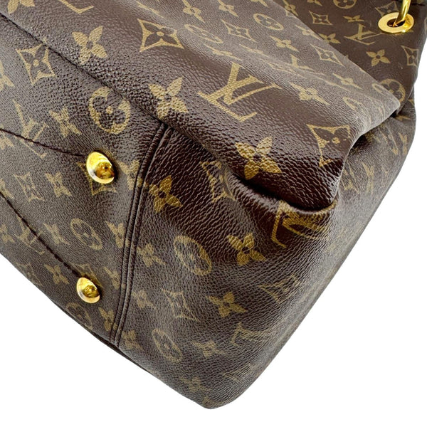 LOUIS VUITTON Artsy MM Monogram Canvas Hobo Bag Brown