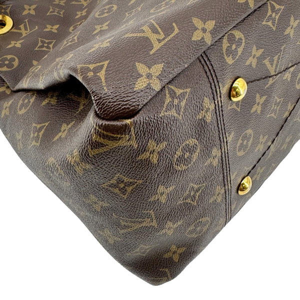 LOUIS VUITTON Artsy MM Monogram Canvas Hobo Bag Brown