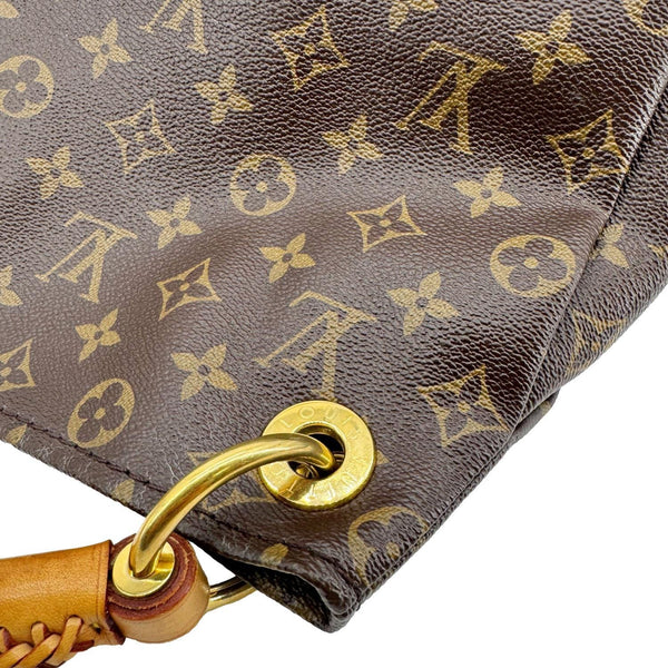 LOUIS VUITTON Artsy MM Monogram Canvas Hobo Bag Brown
