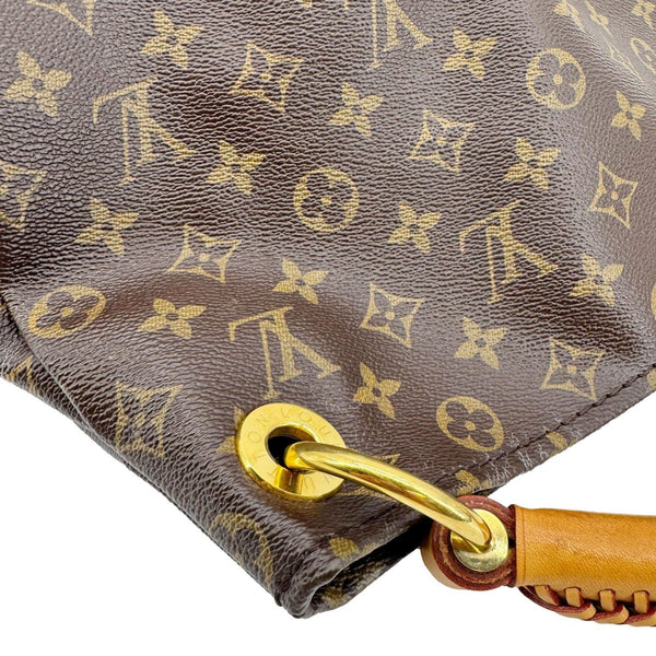 LOUIS VUITTON Artsy MM Monogram Canvas Hobo Bag Brown