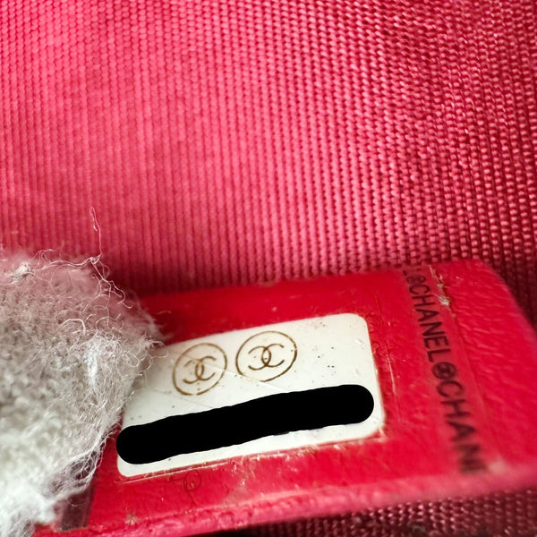 CHANEL 19 Round Tweed Chain Crossbody Bag Multicolor