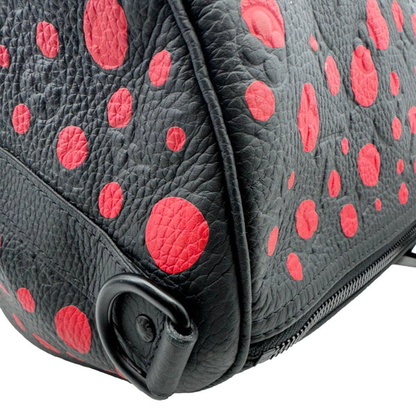 LOUIS VUITTON x Yayoi Kusama Keepall 50 Bandouliere Taurillon Monogram Travel Bag Black