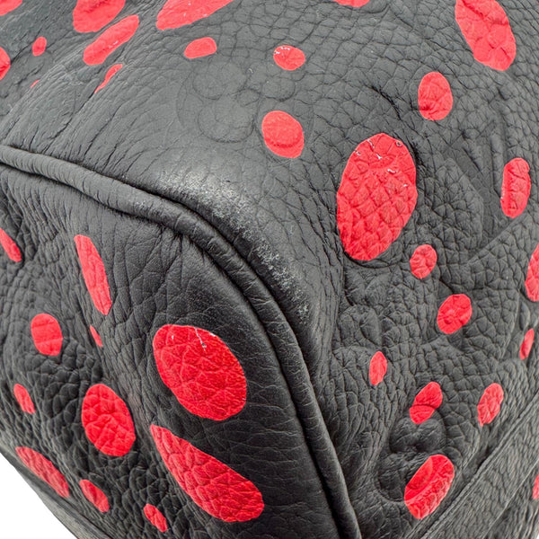 LOUIS VUITTON x Yayoi Kusama Keepall 50 Bandouliere Taurillon Monogram Travel Bag Black