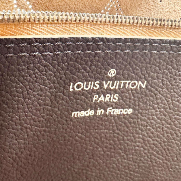 LOUIS VUITTON Carmel Mahina Leather Hobo Bag Chocolate