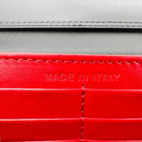 CHRISTIAN LOUBOUTIN Paloma Spikes Leather Clutch Crossbody Bag Black