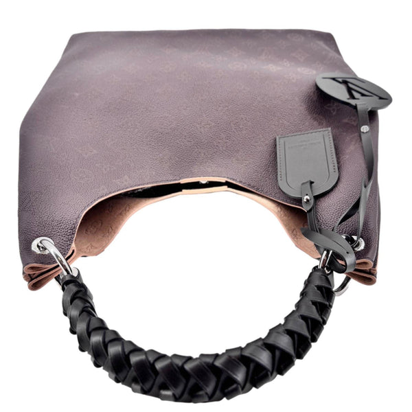 LOUIS VUITTON Carmel Mahina Leather Hobo Bag Chocolate