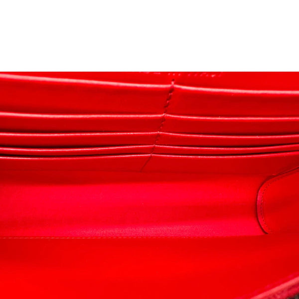 CHRISTIAN LOUBOUTIN Paloma Spikes Leather Clutch Crossbody Bag Black