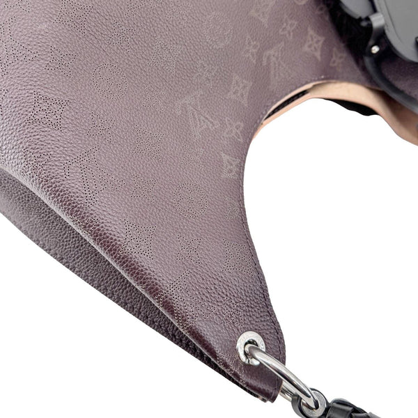 LOUIS VUITTON Carmel Mahina Leather Hobo Bag Chocolate