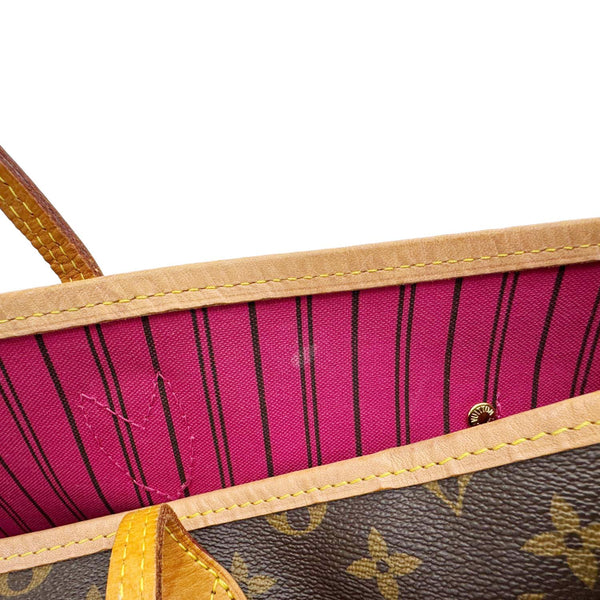 LOUIS VUITTON Neverfull GM Monogram Canvas Shoulder Bag Brown