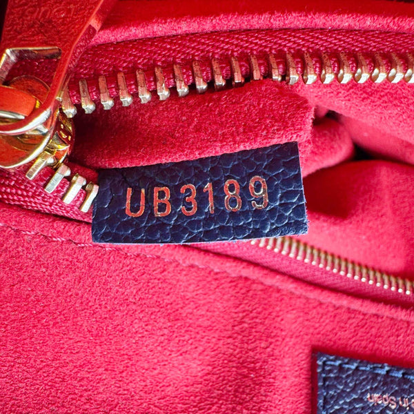 LOUIS VUITTON Georges MM Empreinte Monogram Leather Shoulder Bag Marine Rouge