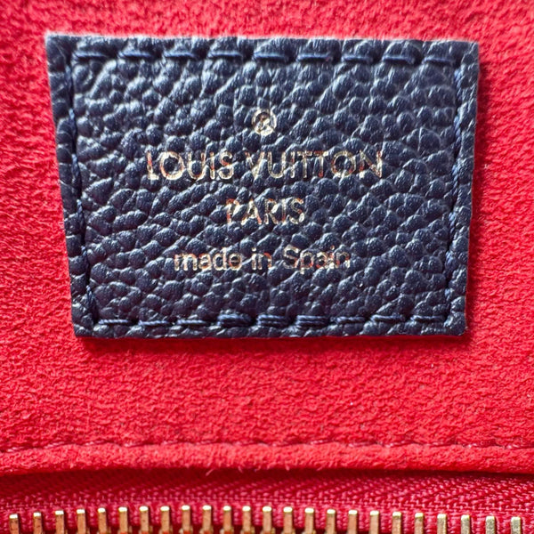 LOUIS VUITTON Georges MM Empreinte Monogram Leather Shoulder Bag Marine Rouge