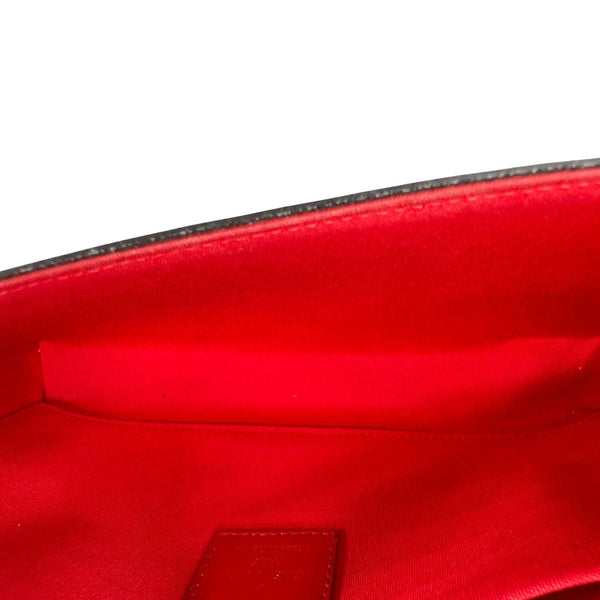 LOUIS VUITTON Felicie Pochette Monogram Vernis Crossbody Bag Red