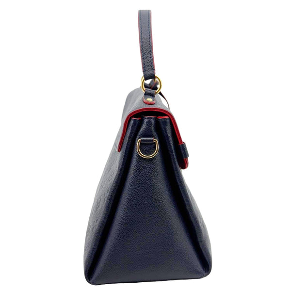 LOUIS VUITTON Georges MM Empreinte Monogram Leather Shoulder Bag Marine Rouge